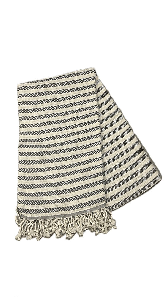Grey Turkish Beach Towel
