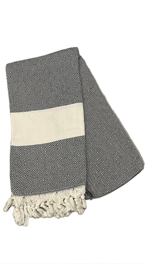 Black Diamond Beach Towel