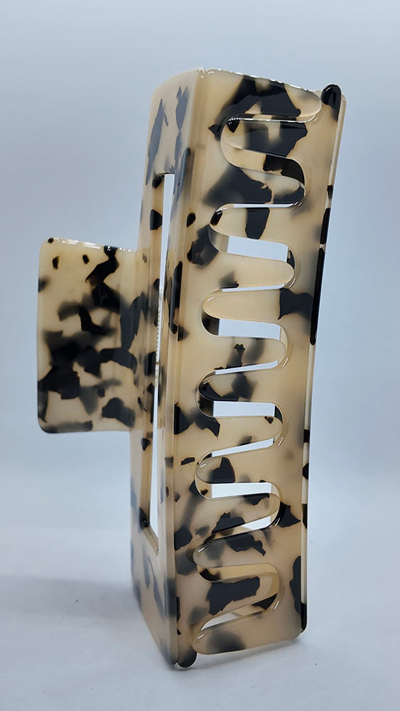 Leopard hair claw clip