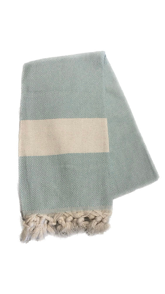 Mint Diamond Beach Towel