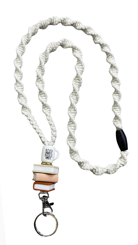 Read More Books - Macrame Lanyard