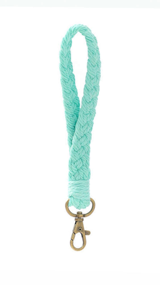 Aqua Wristlet Keyring