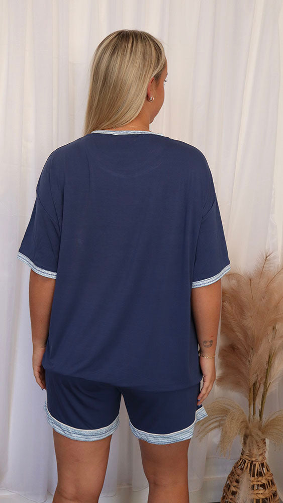 Coastal Blue Pyjamas – Summer (T-Shirt)