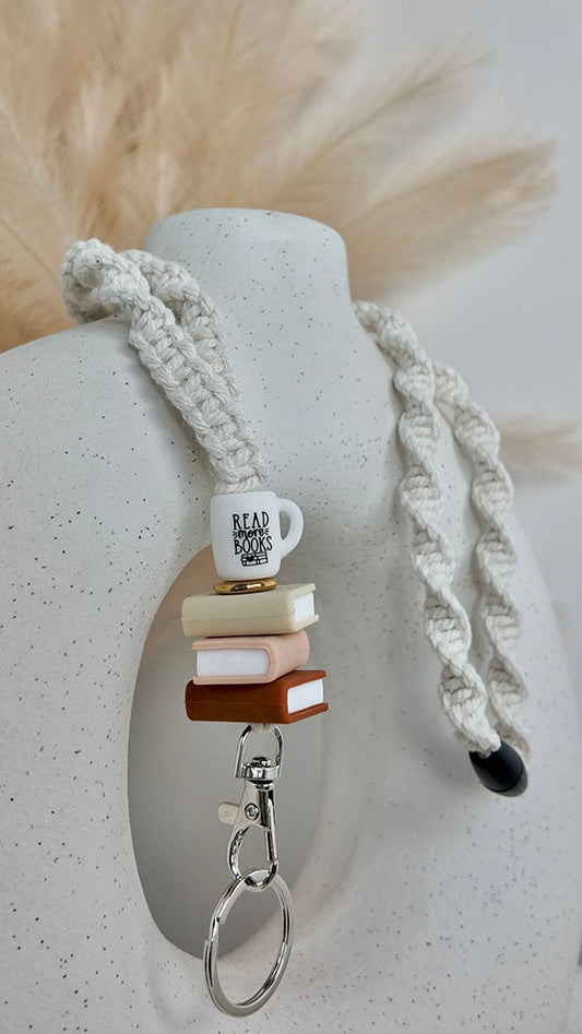 Read More Books - Macrame Lanyard