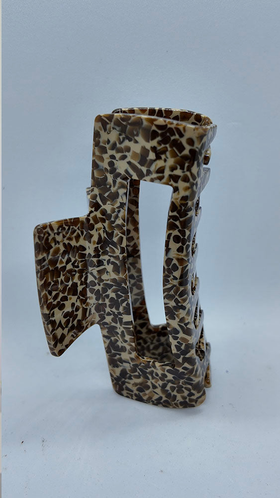 Brown hair claw clip 