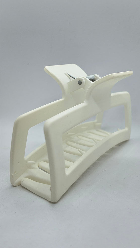 White Hair Claw Clip