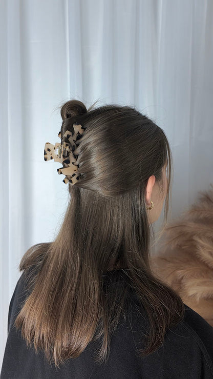 Leopard ZigZag Hair Clip - Regular