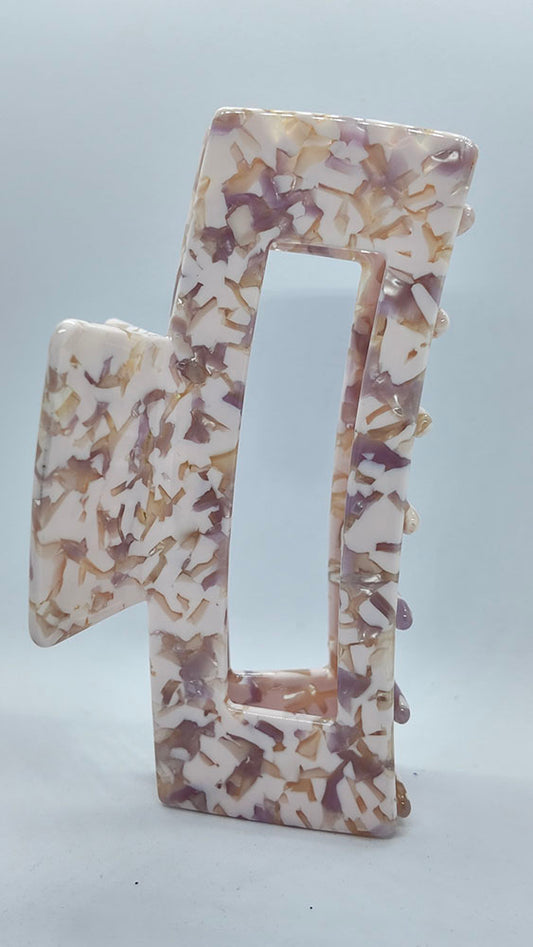 Pink hair claw clip