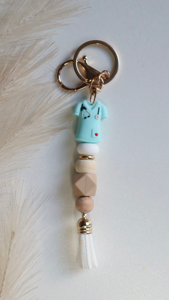 Blue Scrub Keyring