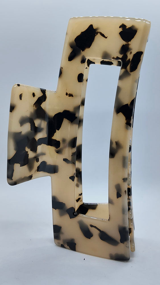 Leopard hair claw clip