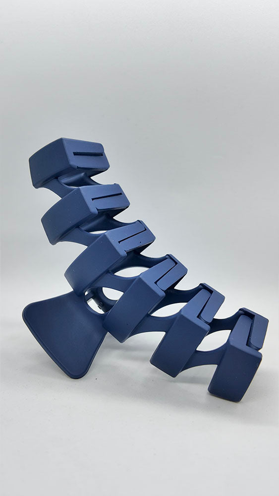Blue hair claw clip