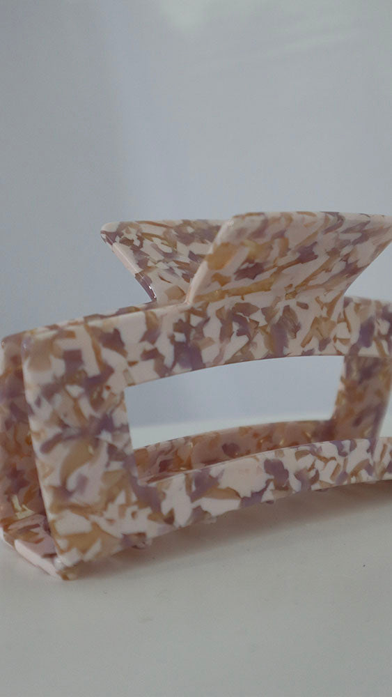 Pink hair claw clip