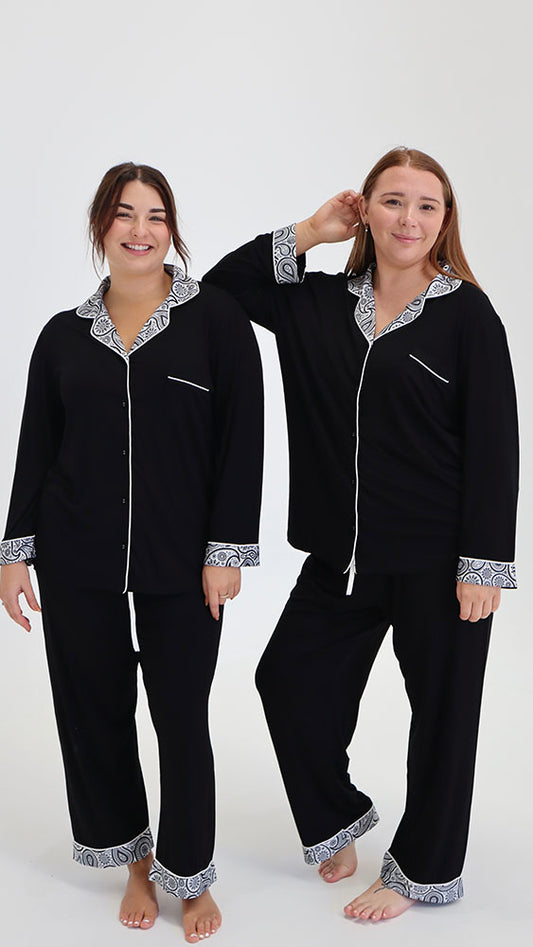 Winter Pyjamas Black Women's