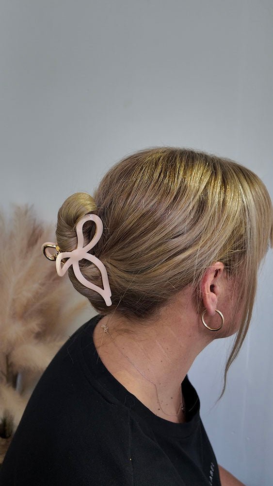 Metal bow claw clip 