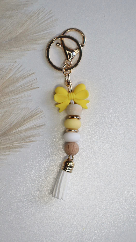 Yellow Bow Keyring