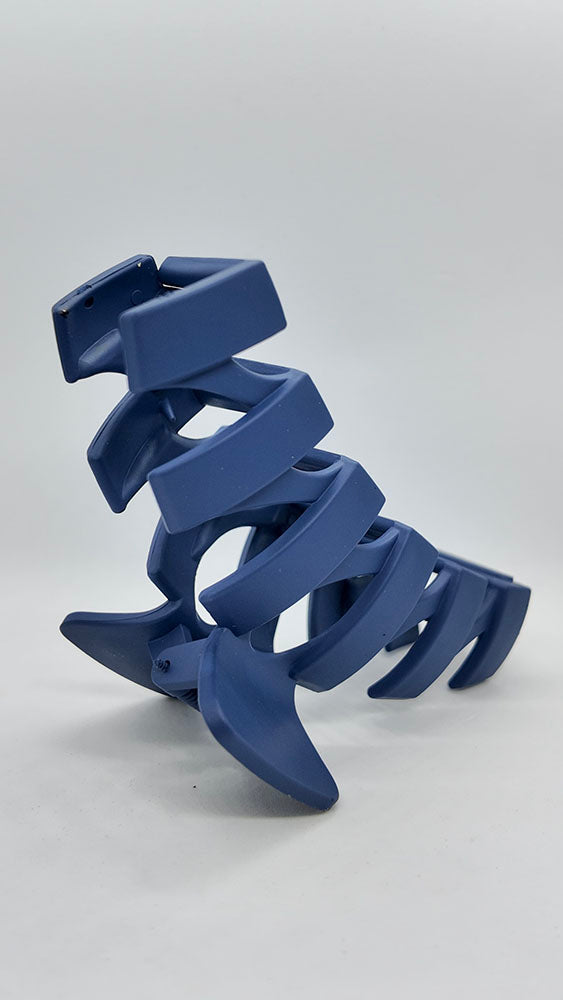 Blue hair claw clip