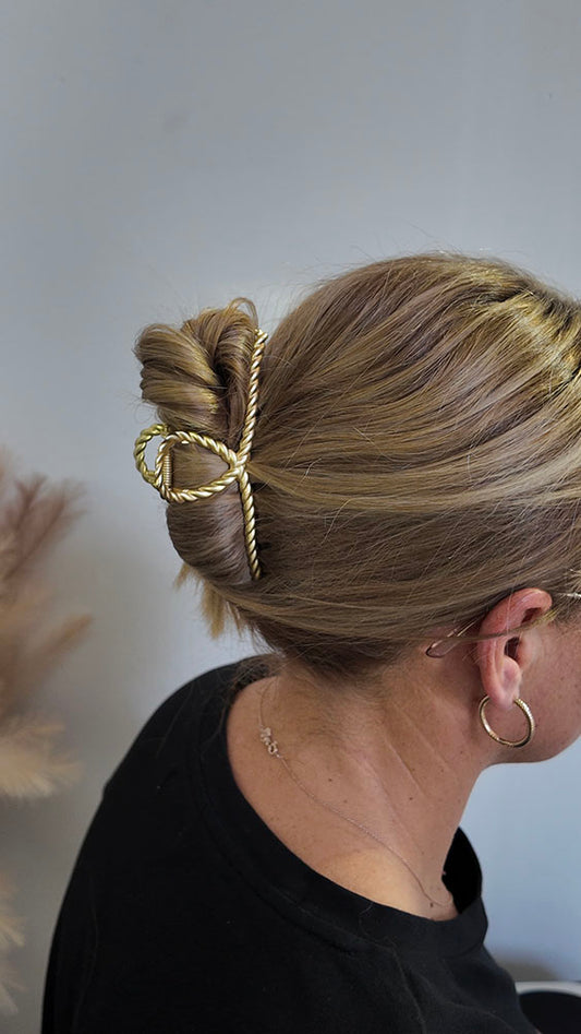 Gold Metal Hair Claw 