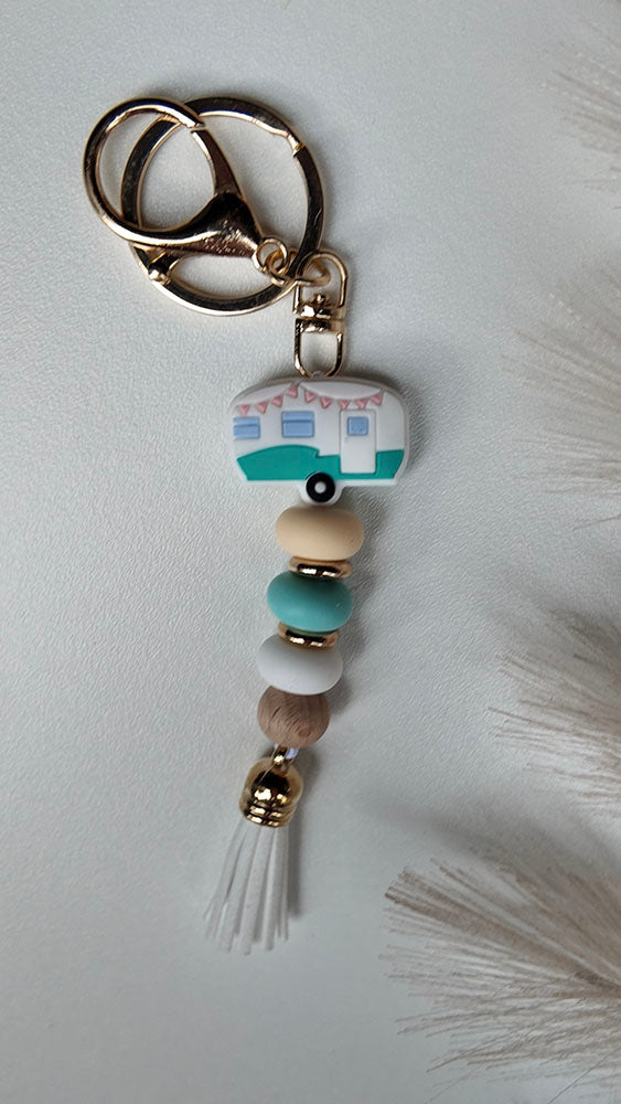 Aqua Caravan Keyring