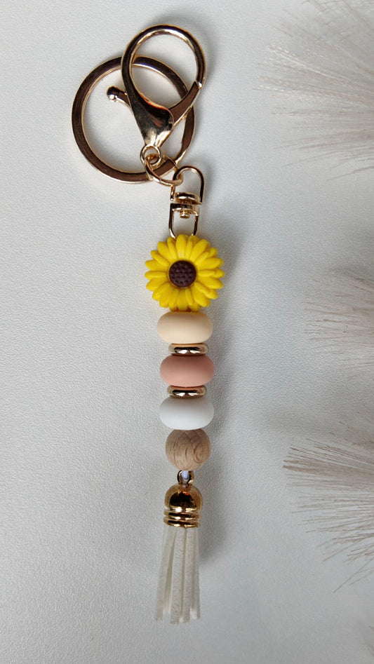 Yellow Flower Keyring
