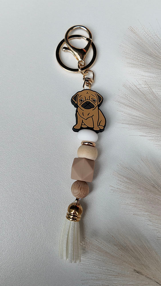 Pug Keyring